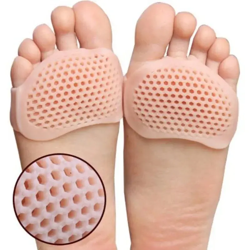2pcs Silicone Gel Insoles, Toe Separator Thumb Valgus Orthopaedic Foot Protector, Bunion Adjuster Hallux Guard, Feet Care Cushion, Toes Separators