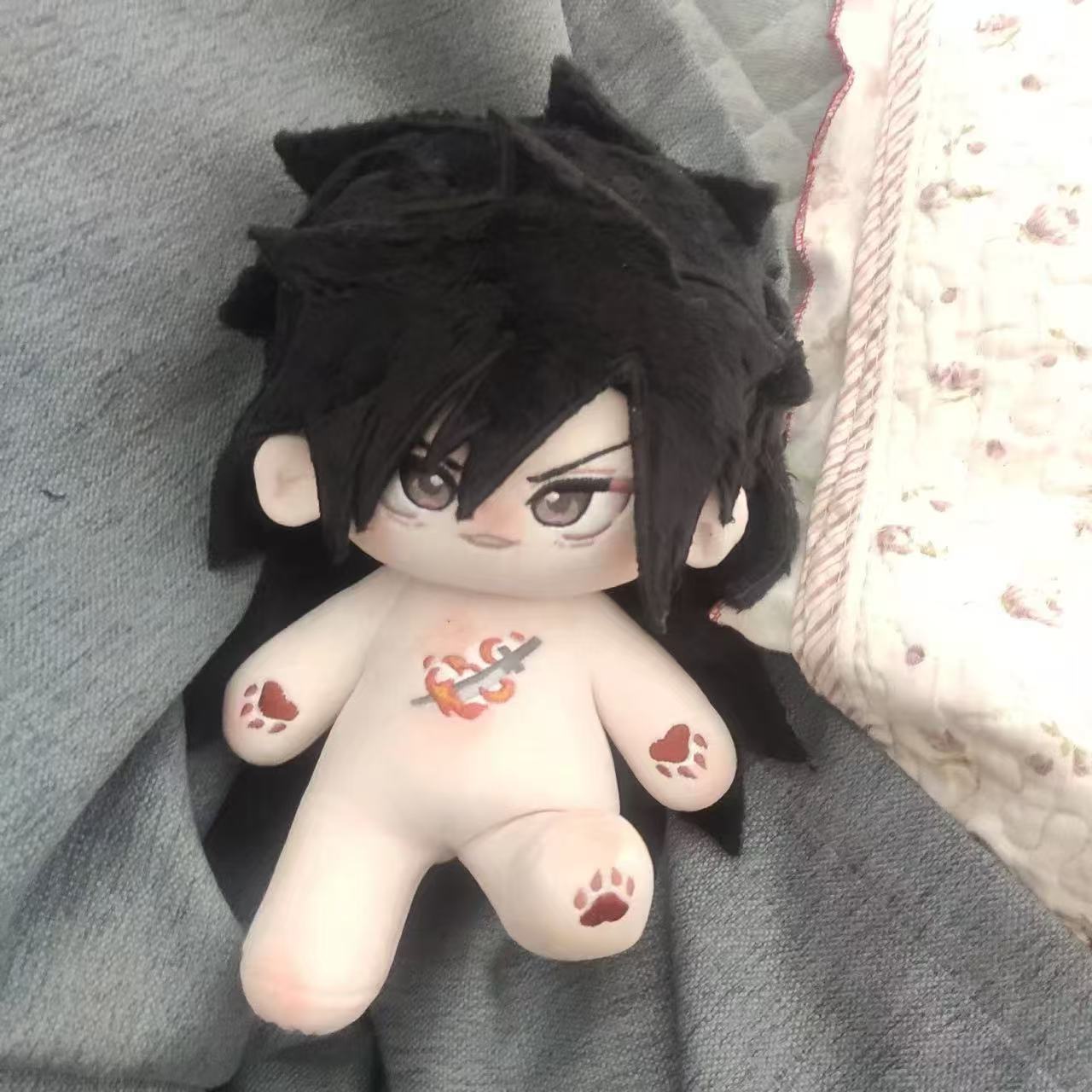 Stuffed 20cm Uchiha Madara Anime Figure Handsome Boy Cosplay Dress Up Cotton Doll Body Toys for Children Birthday Gifts