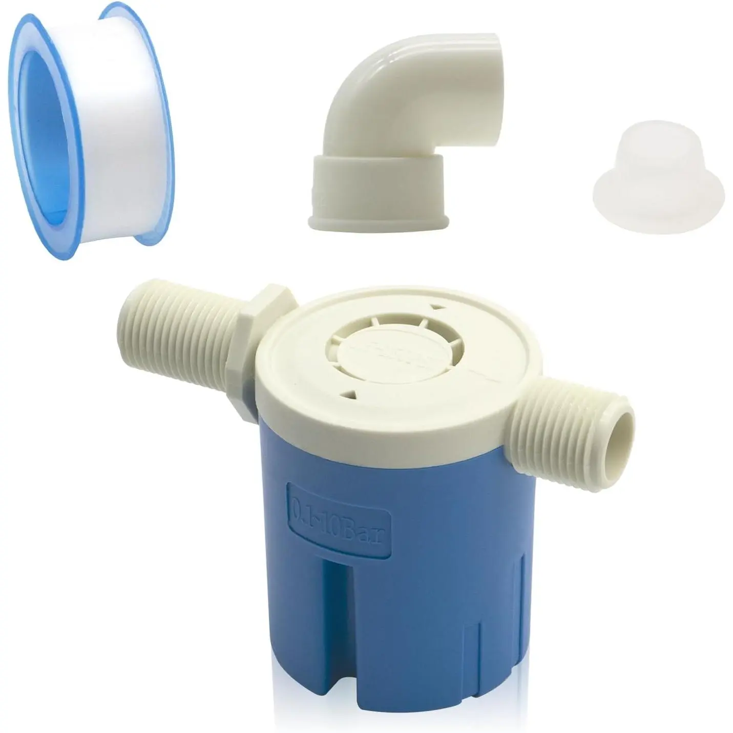 1/2”to 1" Float Valve Top/Side Water Inlet Automatic Water Level Control valve for Tanks, Pool, Pond, Livestock Troughs (Side 3/4")