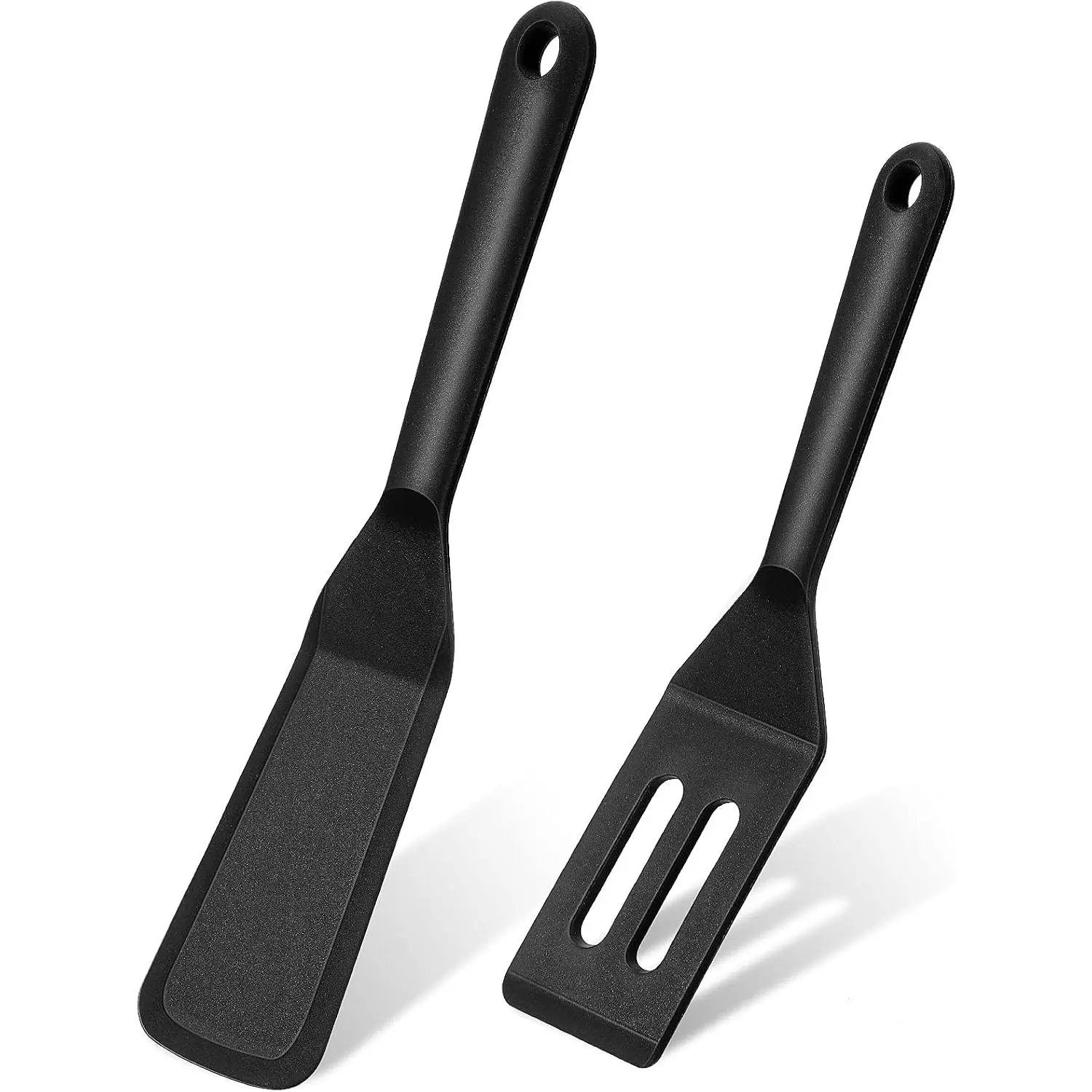 2 count Mini  Spatula Set Slotted Square Turner for Kitchen | Flexible Nonstick , Fits Cookie Egg Flip, Small Kitchen Spatula, Slotted Design, Heat Resistant