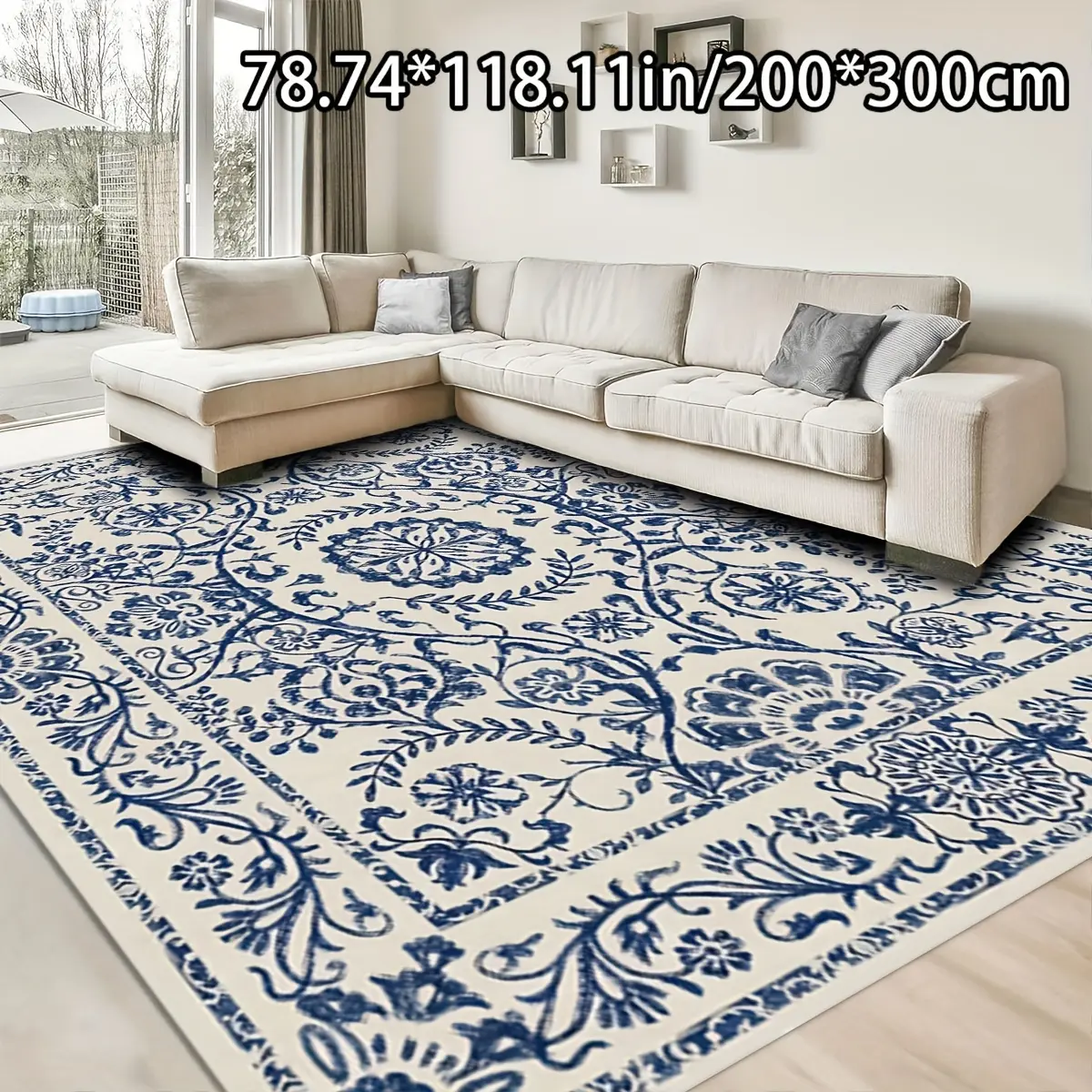 [Newly Launched] [Golden Diamond Velvet + 800 grams per square meter + Anti-slip dotted bottom + Bottom dotted floral pattern design] 1PC Golden Diamond Velvet Home Decor American retro versatile decorative style, suitable for living room carpets, sofa ma