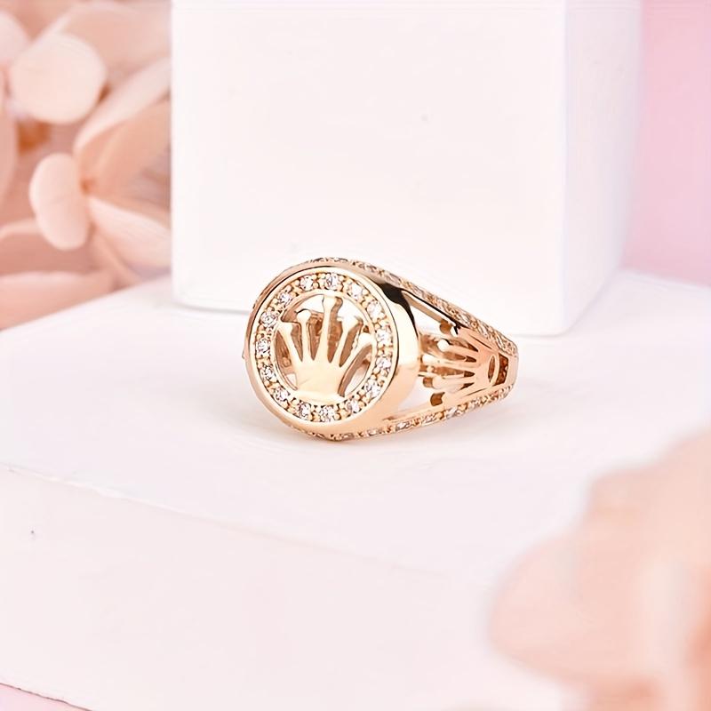1Count Stylish Copper Ring Fashion Men'S Hip Hop Cool Detail Crown Ring with Cubic Zirconia for New Year Valentine'S Day BY534629 1Count Stylish Copper Ring Fashion Men'S Hip Hop Cool Detail Crown Ring with Cubic Zirconia for New Year Valentine'S Day BY534629