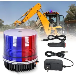 Nilight 18LED Strobe Lights Red Blue Wireless Rotating   Safety Flashing   Light with Magnetic Base Mount and Two Types of Plugs for   UTV Truck Forklift Tractor Snow Plow