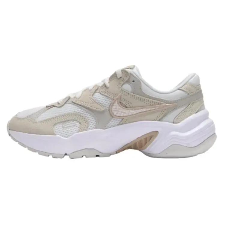 Nike AL8 Runinspo Women's Comfortable Casual Low-Top Sneakers in Beige White Verifiable, with credentials and supporting global authentication