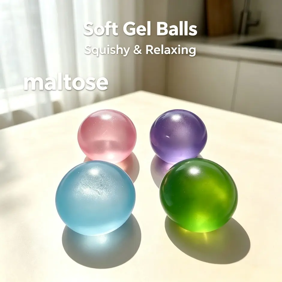 5cmNew Arrival Slow Rebound Coconut Oil Squishy Toy! Easy To Clean Stress Relief Fidget Toy Squeeze Stress Balls Perfect For Kids, Students, Office Workers & Busy Moms