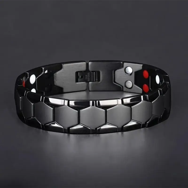 Super Strong Magnetic Metal Bangle for Men, 1-Size-Fits-All Male Fashion Accessory, Costume Jewelry Bangle, Bangles