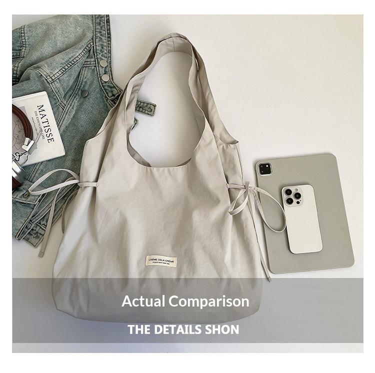 New Fashion Simple Shoulder Bag Women Large Capacity Comfortable Versatile Texture Tote Bag Simple Casual Storage Handbag