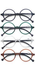 Reading Glasses for Men Women Square Fashionable Readers Quality Cheater Glasses Lightweight Frames Comfy Spring Hinge