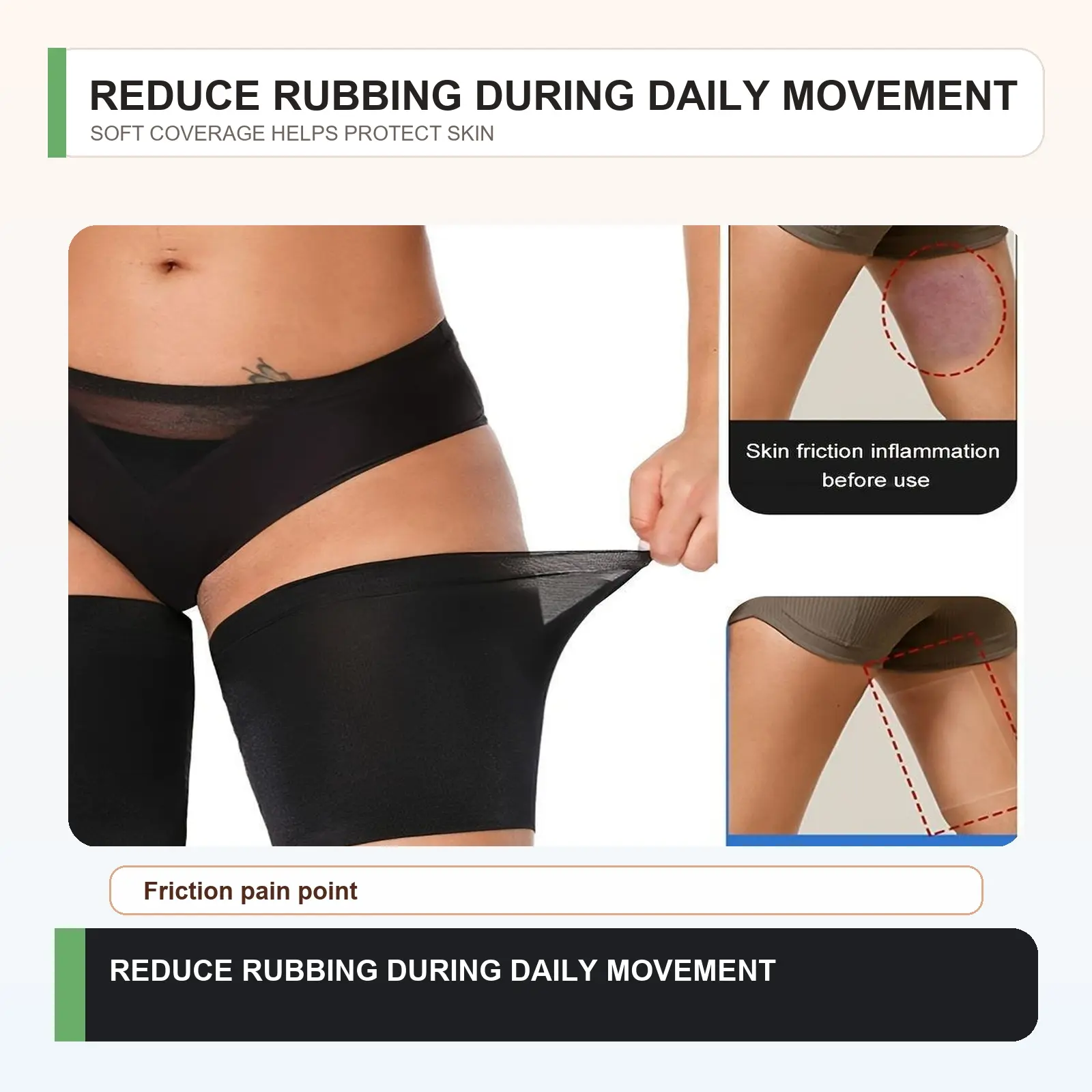 1 Pair Thigh Compression Sleeves, Thigh Brace & Wrap Great for Running Sports, Upper Leg Sleeves, Elastic Thigh Compression Sleeve for Men Women Non-Slip Upper Leg Wraps Support