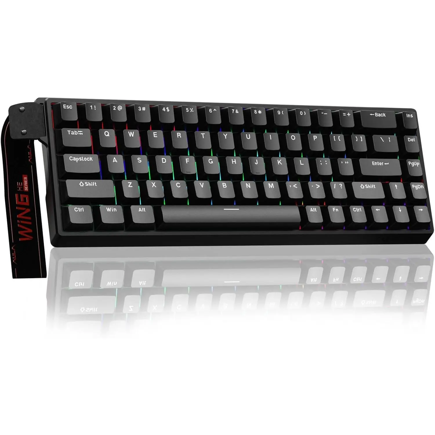 WIN68 HE Mechanical Gaming Keyboard 60%, Hall Effect  ,  Trigger Mode Adjustable Actuation, 8000Hz Polling Rate, RGB Backlit, Wired Black Keyboard for Laptop/PC Gamer