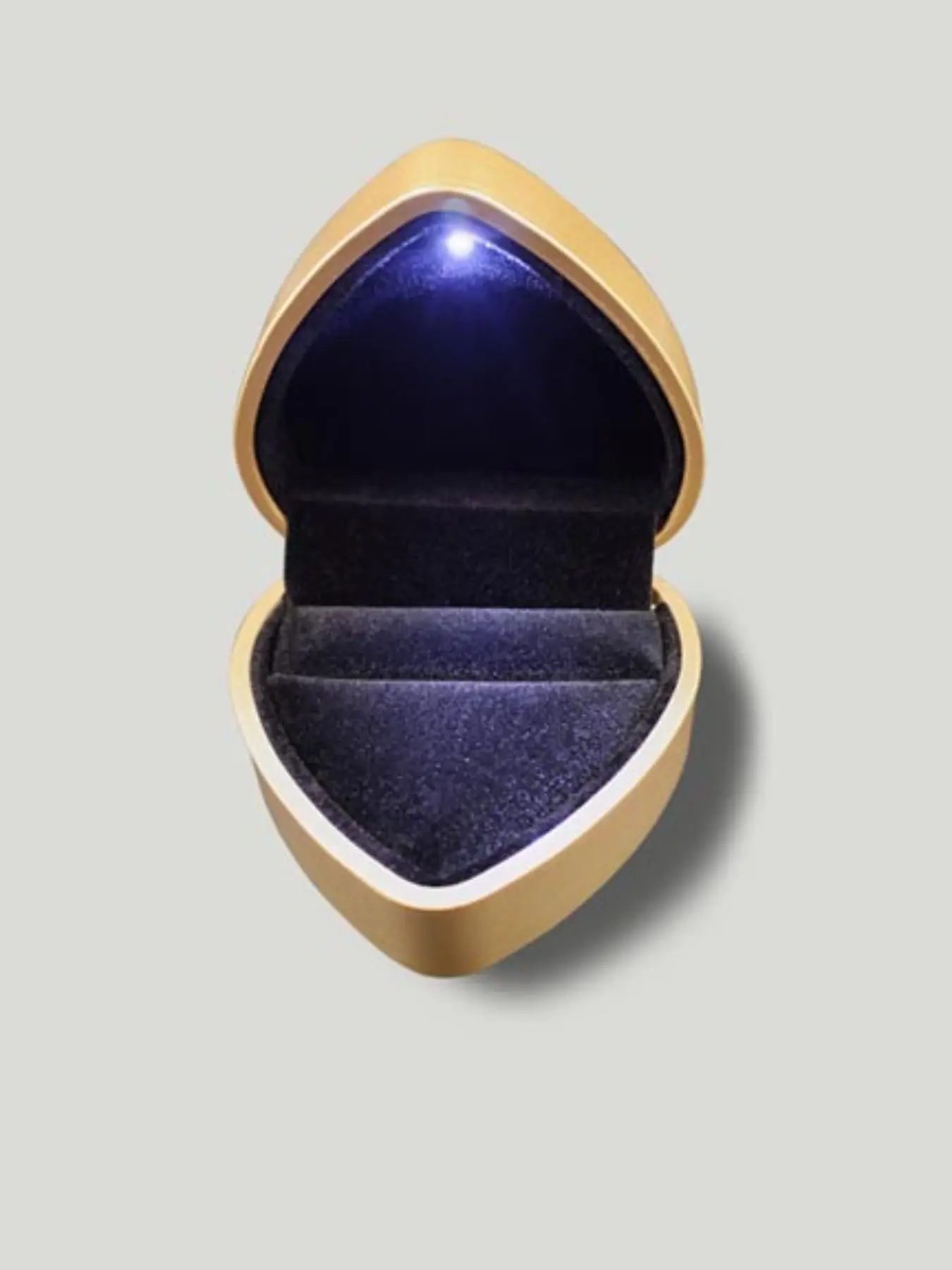 Glowing Ring Box for Women, Luxury Heart-Shaped Jewelry Display Case, Valentine's Day Proposal Gift Set, Wedding Anniversary Gift Box, Display Container