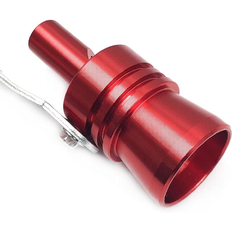 2pcs XL Size Aluminum Alloy Universal Turbo Sound Exhaust Muffler Pipe Whistle Car Roar Maker Red 2pcs XL Size Aluminum Alloy Universal Turbo Sound Exhaust Muffler Pipe Whistle Car Roar Maker Red