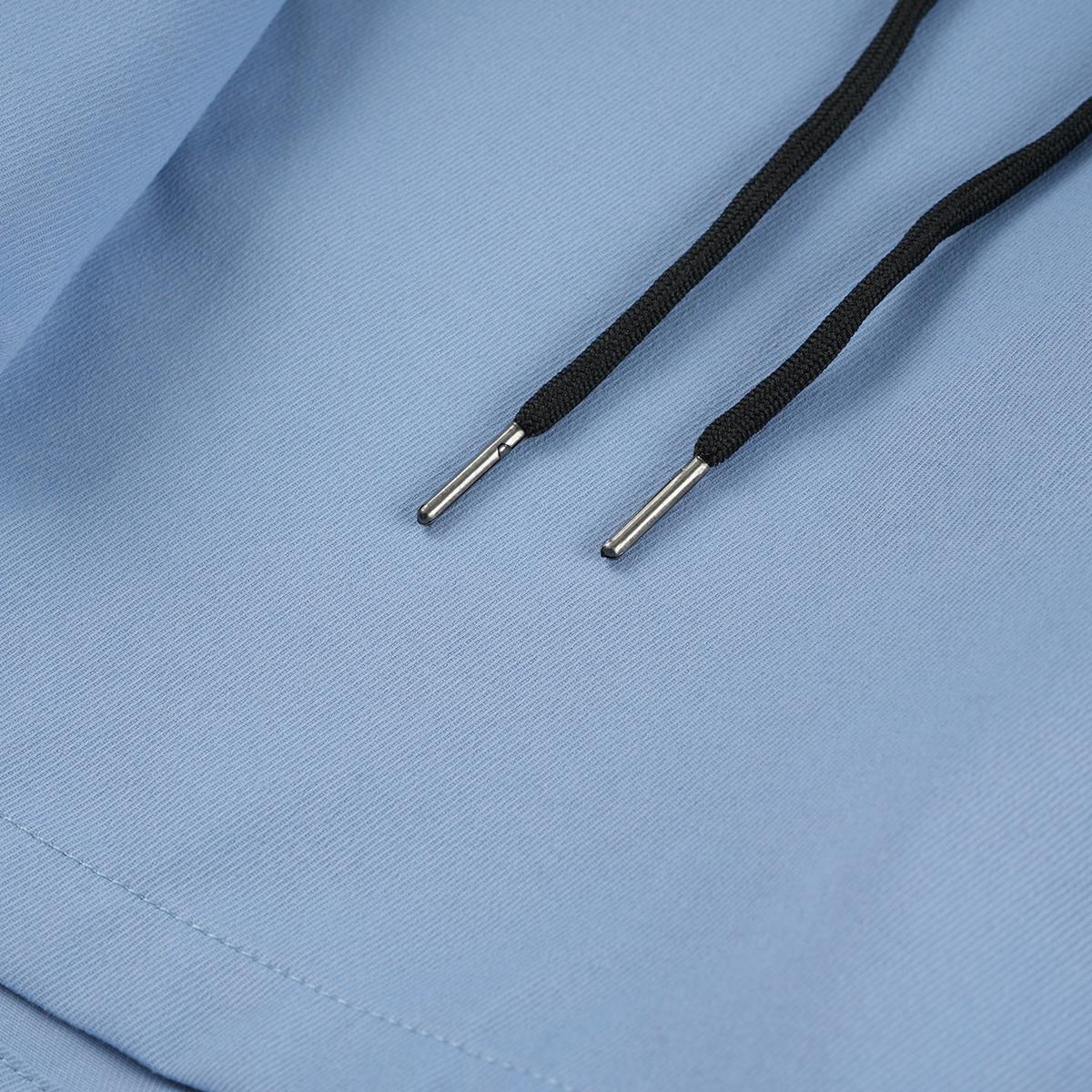 Premium Quick Dry Mens Light Blue Cargo Shorts Casual Drawstring Elastic Waist Zipper Pocket Breathable Athletic Shorts for Gym Workouts Running and Daily Activities