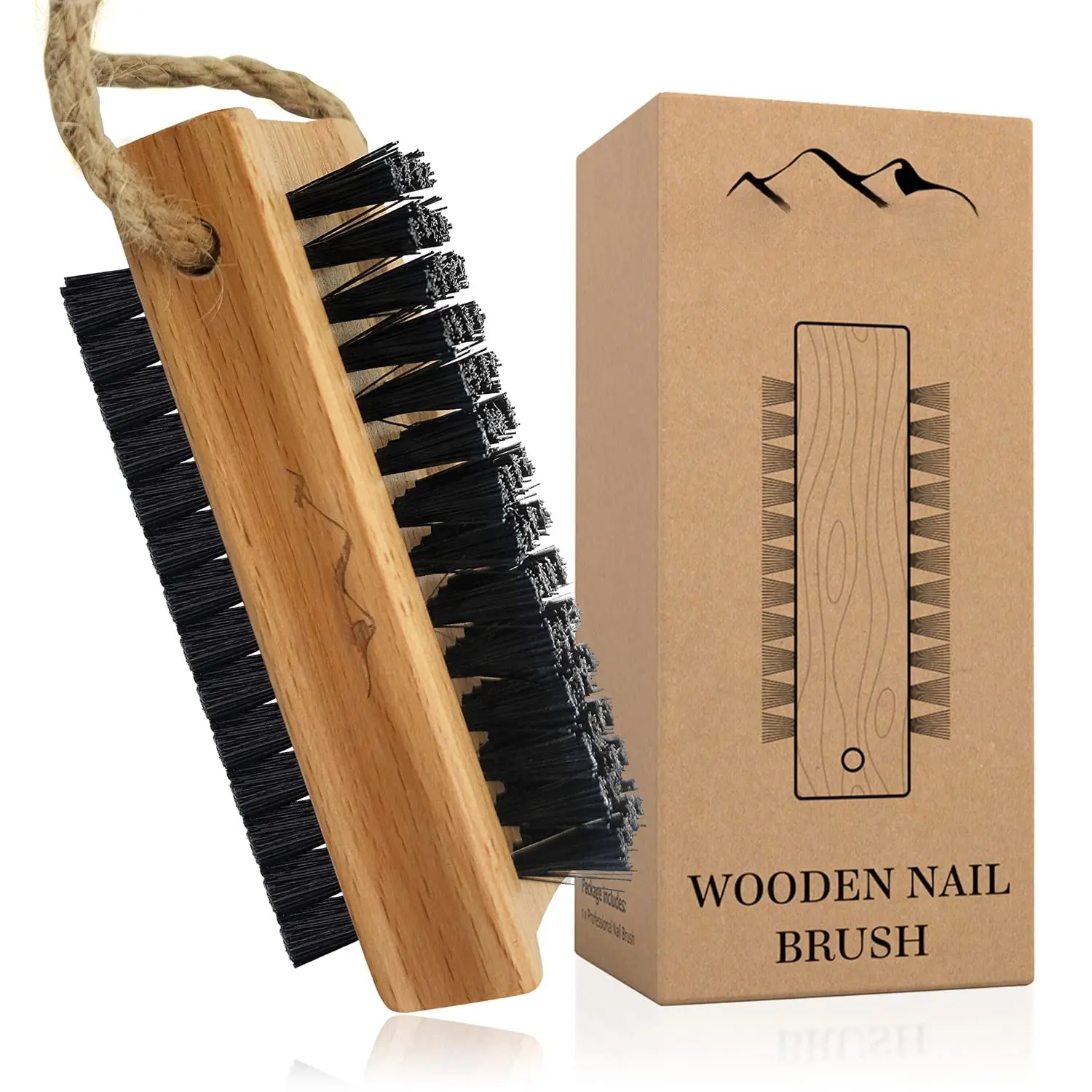 Wooden Cleaning Finger  Scrub Brush for Polishing Fingernails Toenails | Double-Sided  Brushes for Cleaning Fingernails -  Brush for Manicure & Pedicure Under  Cleaning (Beechwood)