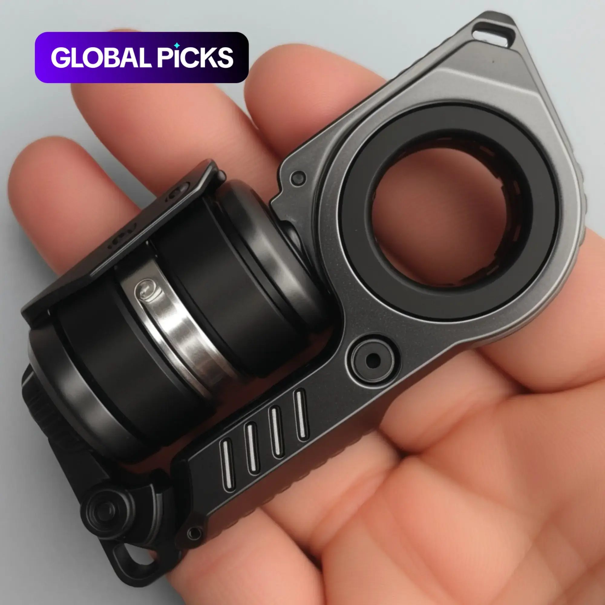 EDC Finger Spinner Toy - Metal Design Stress Relief Fidgeting Toy for Adults, Finger Fidgets, Clear Sound, Magnetic Design