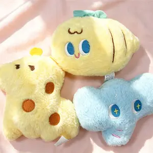 3-Pack Cartoon Plush Toys Set, Mini Hanging Keychains, Deer/bee/cloud Elephant, Cute Stuffed Animal Collection, Perfect Gift Idea