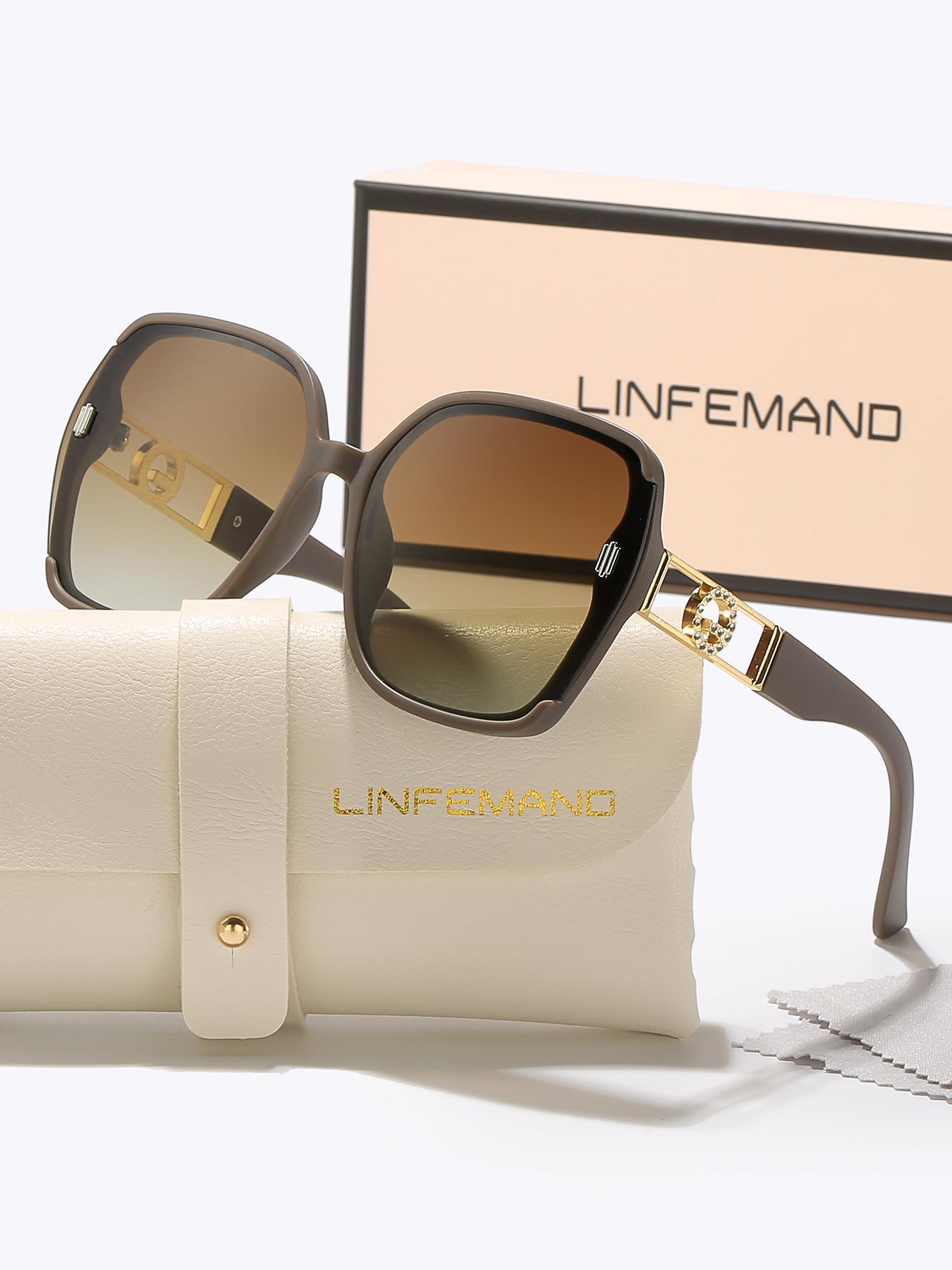 Unisex Simple Style Ombre Tinted Lens Modern Sunglasses, Trendy Casual Oversized Frame Sunglasses for Everyday Use, Fashion Accessories for Outdoor Activities, High Quality Sunglasses