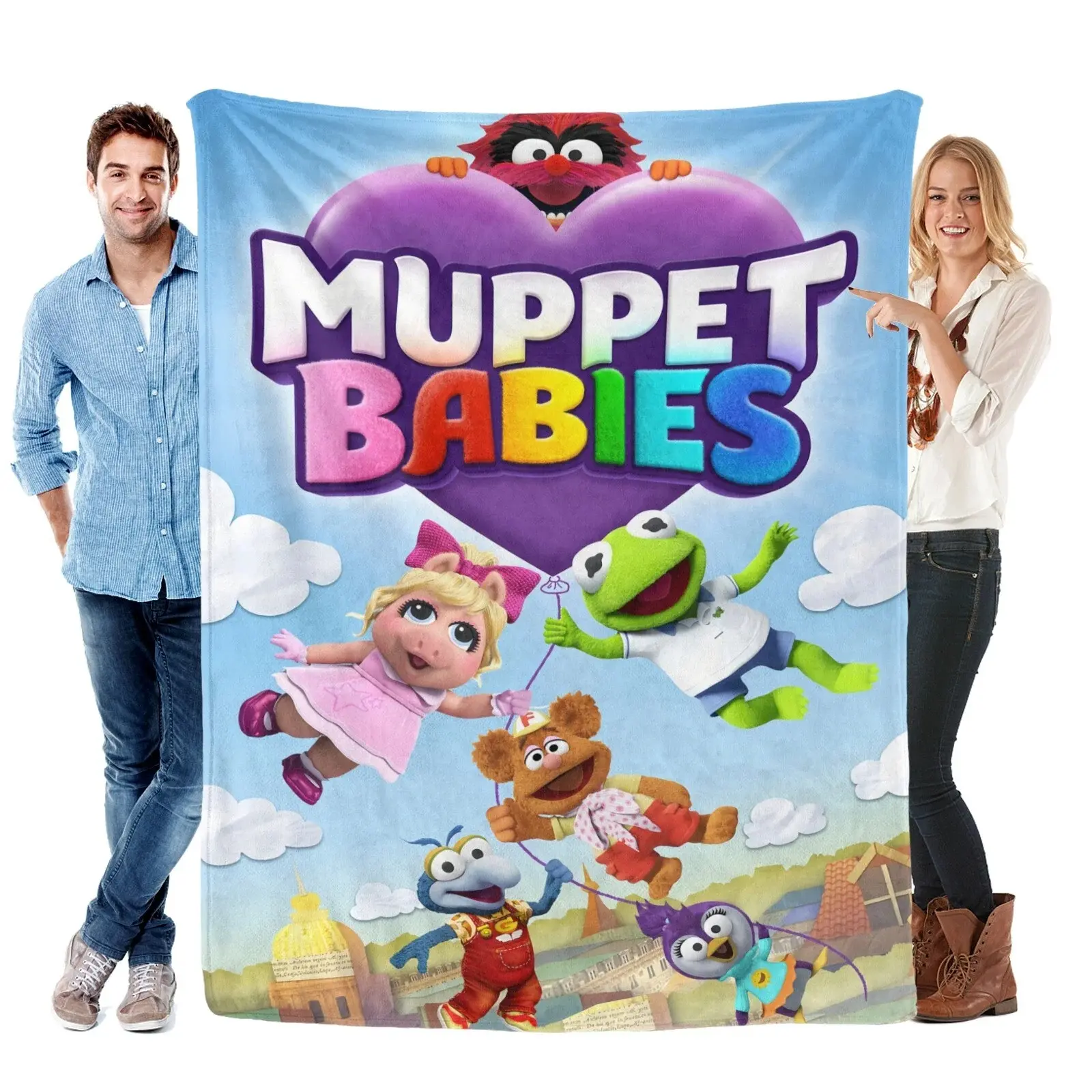 Muppet Babies Blanket Soft Bed Sofa Couch Throw Cozy Lightweight Birthday Gift