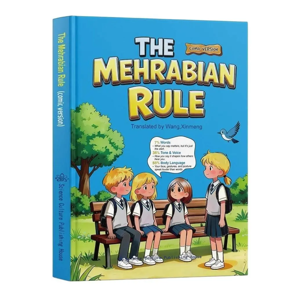 [YC BOOKS]Mehrabian Rule Educational Graphic Novel Social Emotional Learning Body Language Social Cues Kids Comic Book