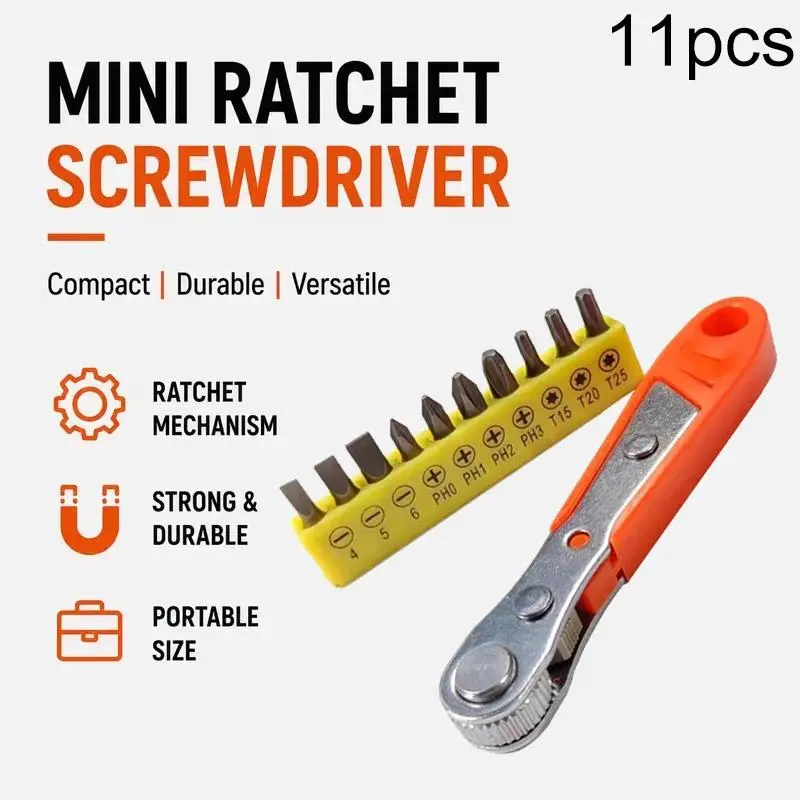 36 tooth ratchet screwdrivers and 10 piece set Multi functional bidirectional maintenance tool set Easy disassembly assembly