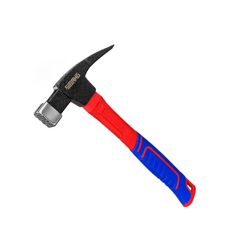 Multi-Functional Hammer with Fiber Handle, Ideal for Woodworking, Home Repair, Stone Breaking, Dual-Head Design, Essential Tool for DIY Projects