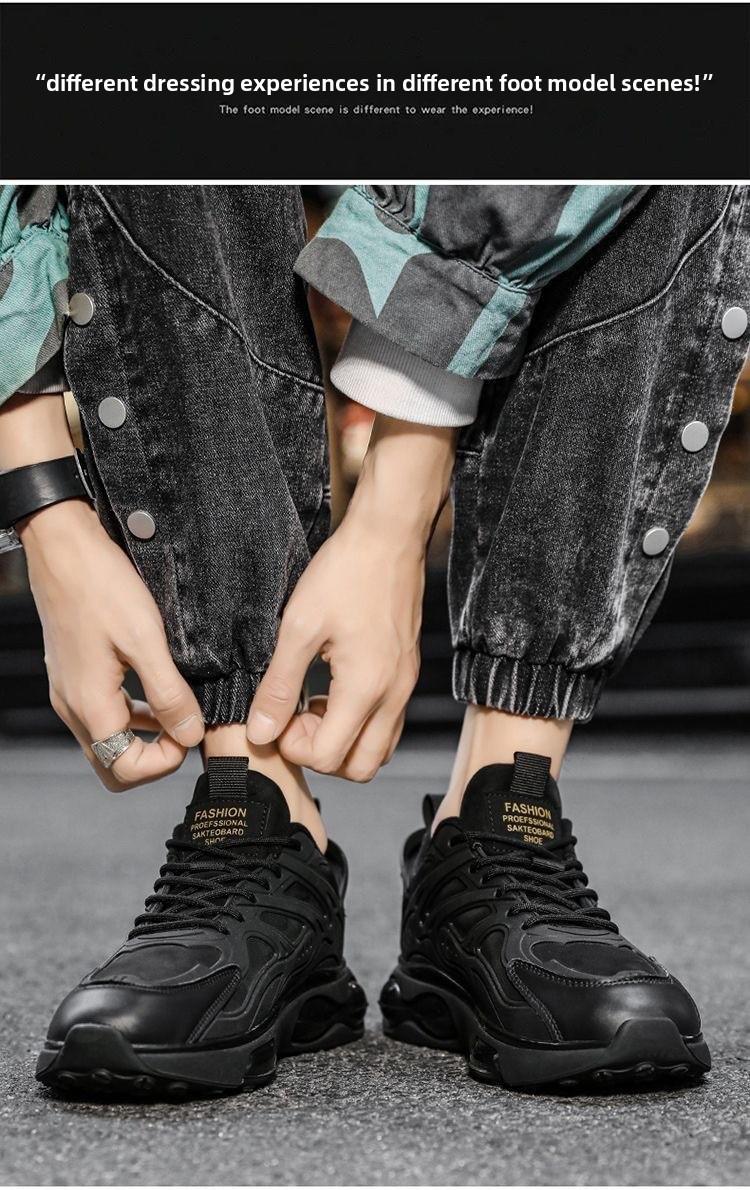 Men's Shoes 2026 Spring and Autumn New Breathable Shoes Men's Trendy Versatile Thick-Soled Casual Sports Shoes Mesh Dad Shoes