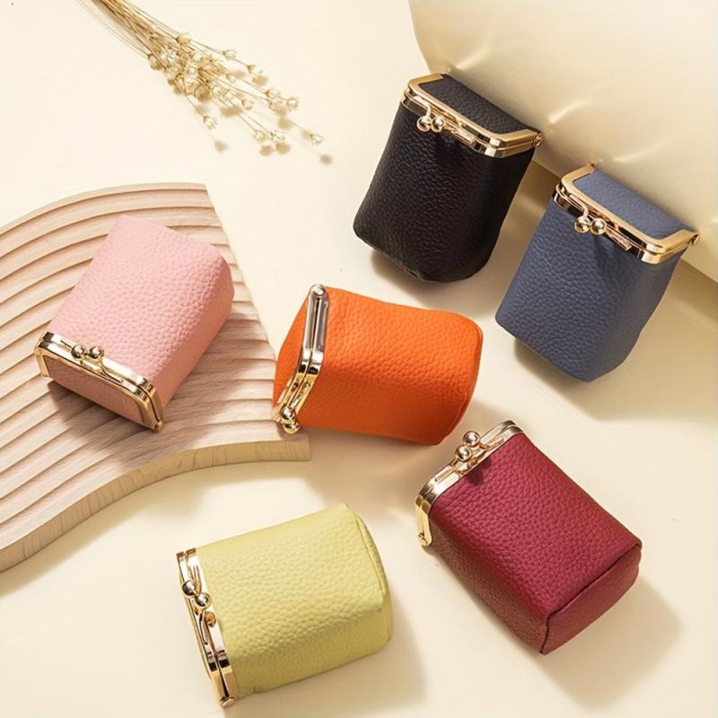 New lychee-pattern lipstick bag, high-end lipstick storage bag, convenient multi-functional compact coin purse, multi-purpose storage bag, a perfect gift for your girlfriend or mom