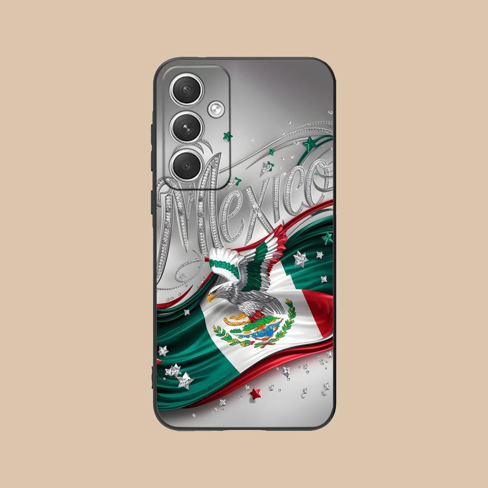 Mexico Flag Mobile Cell Phone Case for Samsung GalaxyS26 S25 S24 S23 S22 S21 A14 A15 A16 A35 Plus FE Ultra Colour Protective Cover