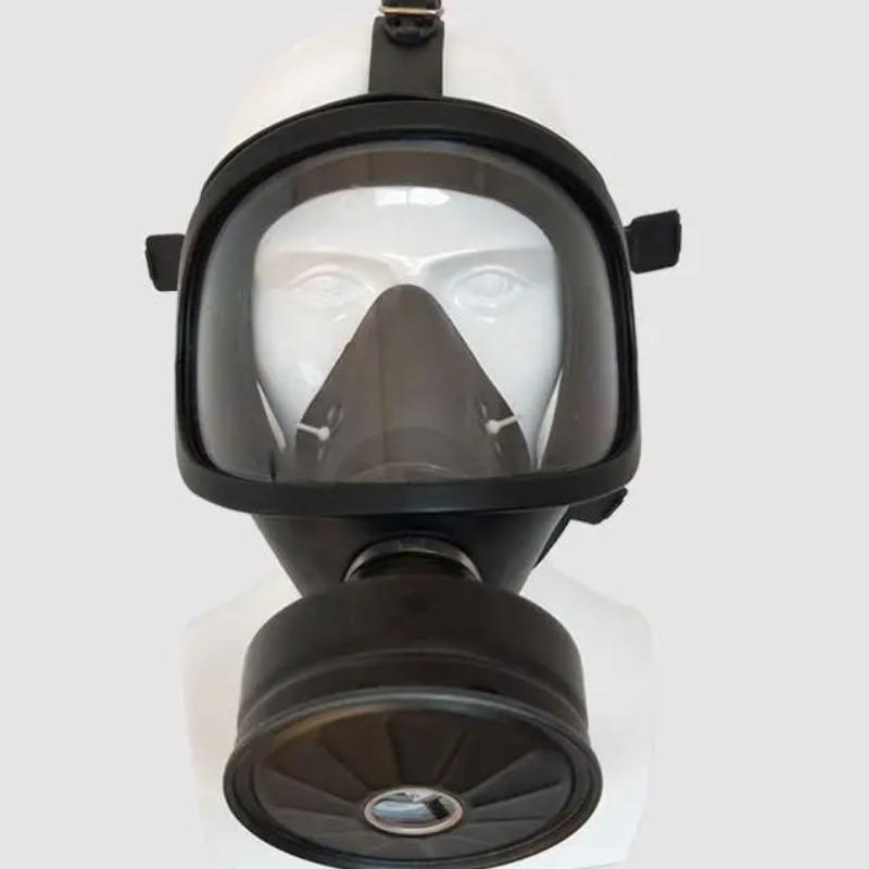 Tactical Full Face Respirator Mask with Activated Carbon Filter, Gas Mask for Survival, Nuclear & Chemical Protection, Dust & Vapors Shield, Protective Mask