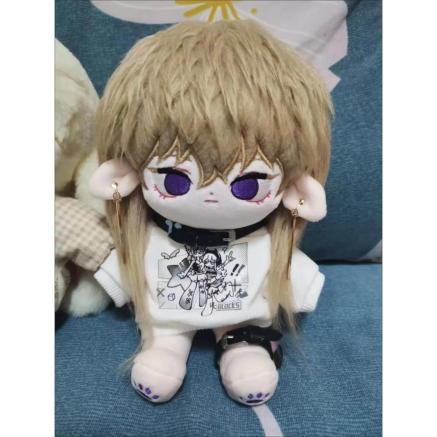 20cm BL Manhwa Demon King Conspiracy Dark Fall Leon Anime Figures Plush Doll Stuffed Cotton Body Cosplay Peluche Kawaii Gifts