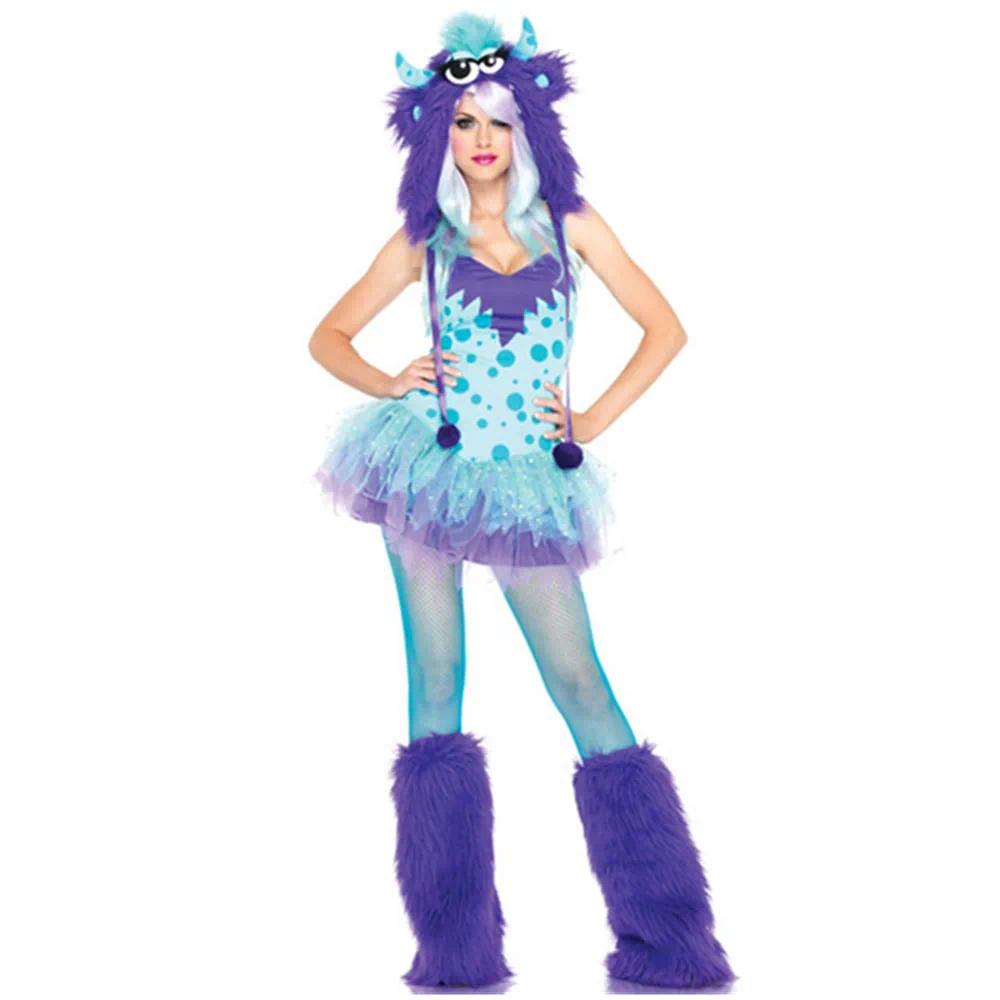 Adult Fluffy Plush Clothing Animal Costume Deluxe Monster Teddy Bear Fox Penguin Cosplay Costumes Women Masquerade Fancy Outfits