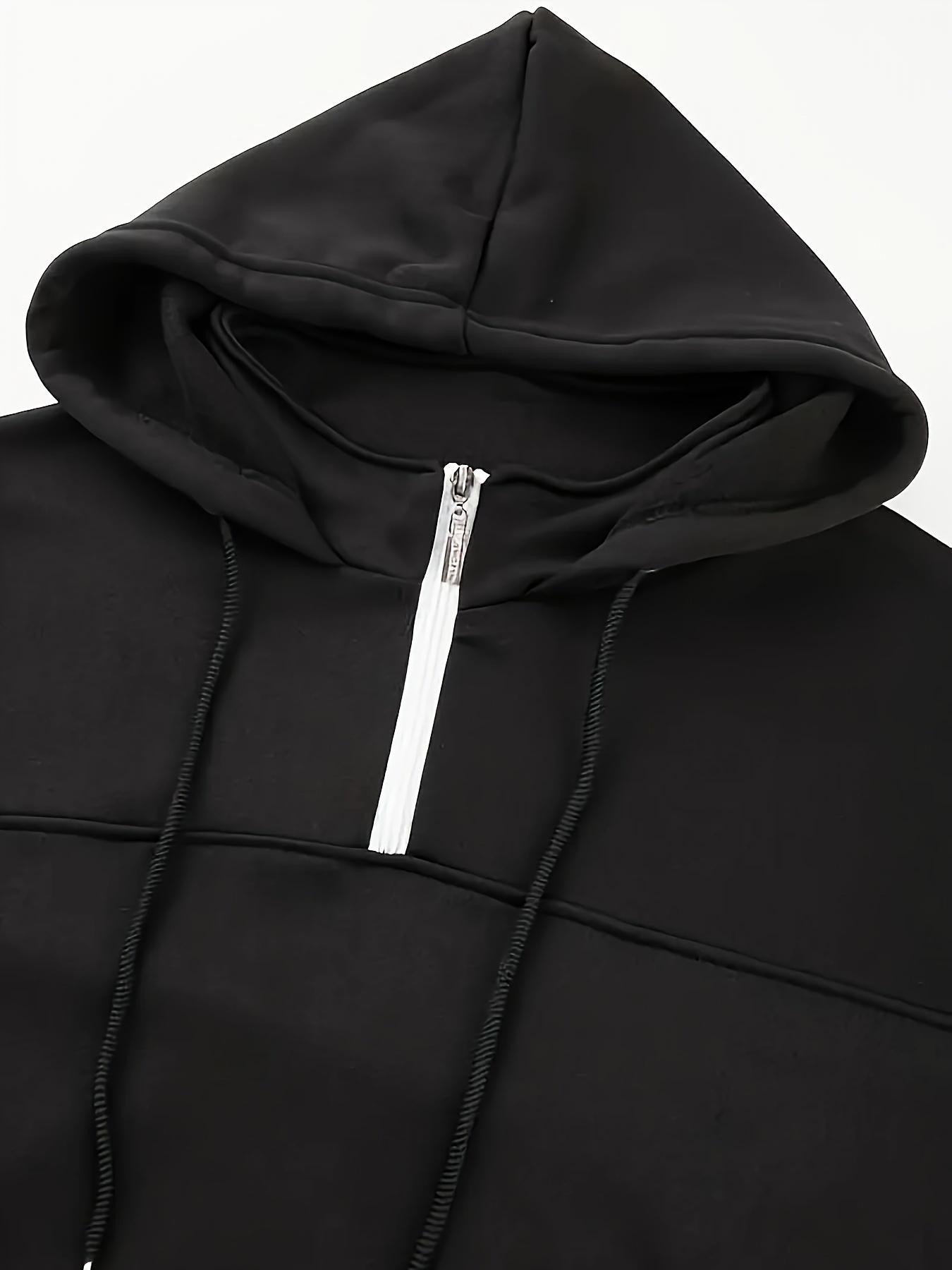 [Winter Warm Hoodie] Men's Heavyweight Hooded Sweatshirt - Winter Warm Pullover Hoodie, Casual Gym & Casual Attire, Machine Washable Solid Color Long Sleeve Hoodie for Men, Training & Outdoor Activities (Regular Fit, Autumn/Winter) - No Belt Loops/Ties