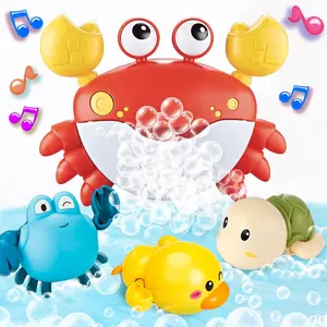 Baby Bath Toys for Toddlers, Crab Bath Bubble Maker with 12 Songs, 3 Pack Wind-up Pool Toys for Kid, Bathtub Toys As Birthday Gift for Boys Girlsfidget toys