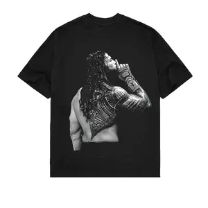 Graphic T-Shirt ROMAN REIGNS-SHUT UP Tee, Wrestling Graphic Tee, Wrestler Shirt, Sports & Vintage Wrestling Shirt, Wrestling Gift for Him & Her, Unisex Cotton Streetwear Summer Verano Tee