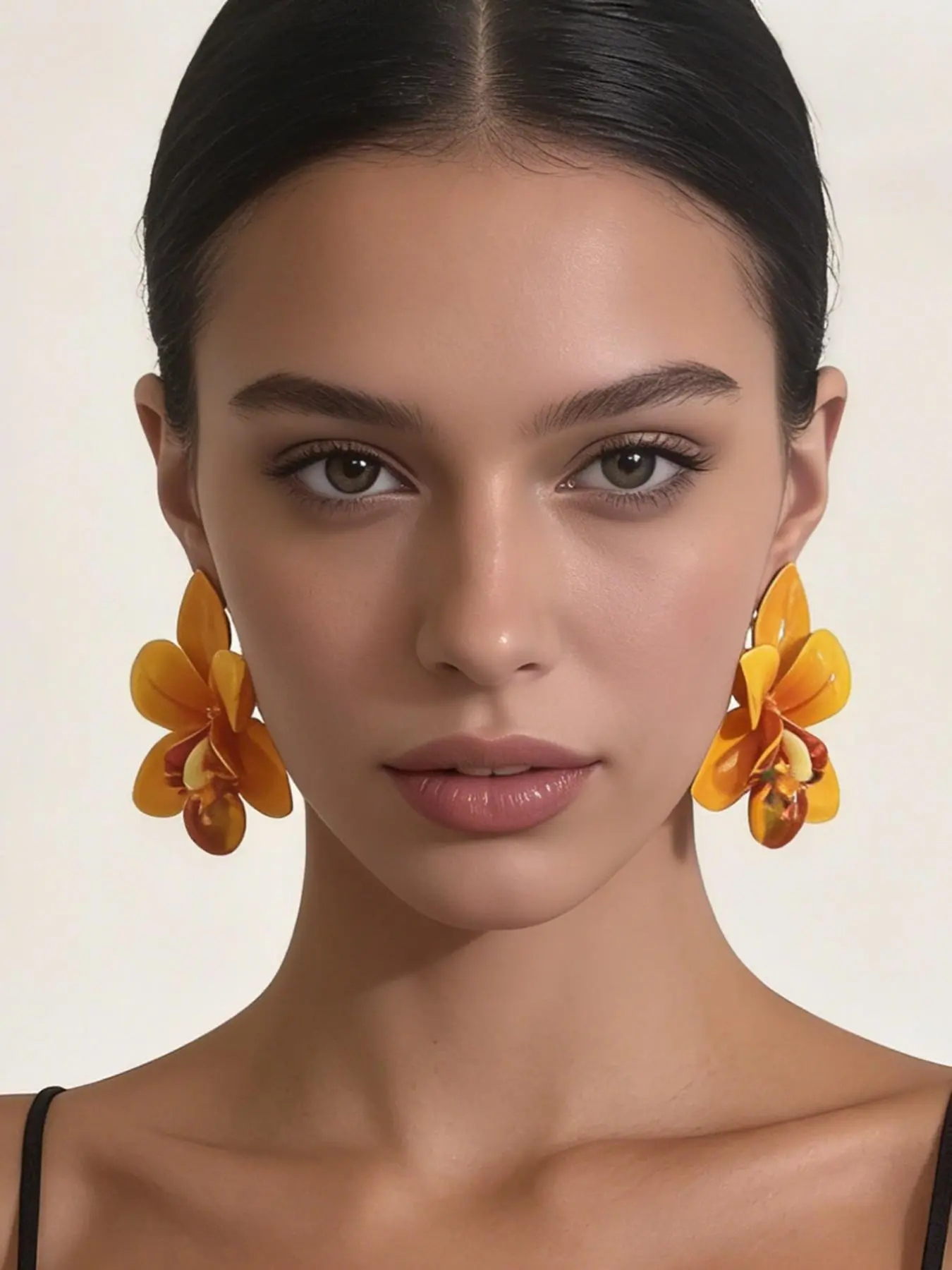 Tropical Flower Earrings, Beach Earrings, Floral Bohemian Style Statement Jewelry, Vibrant Colors for Parties, Travel, and Vacations