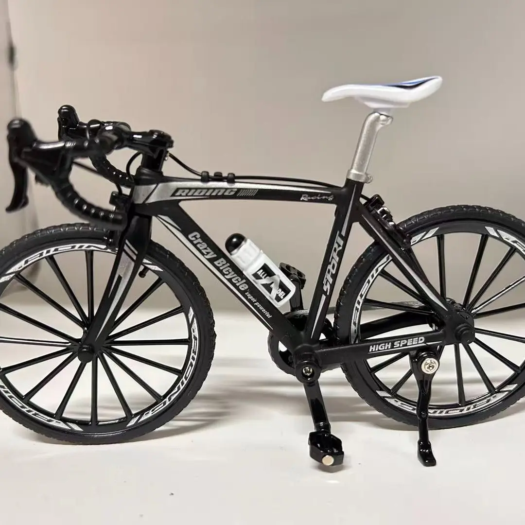 Alloy Bicycle Model, Realistic Mountain Bike, Road Bike, Desk Decor, Collectible Mini Bike, Office & Home Decoration, Christmas & Halloween Gift