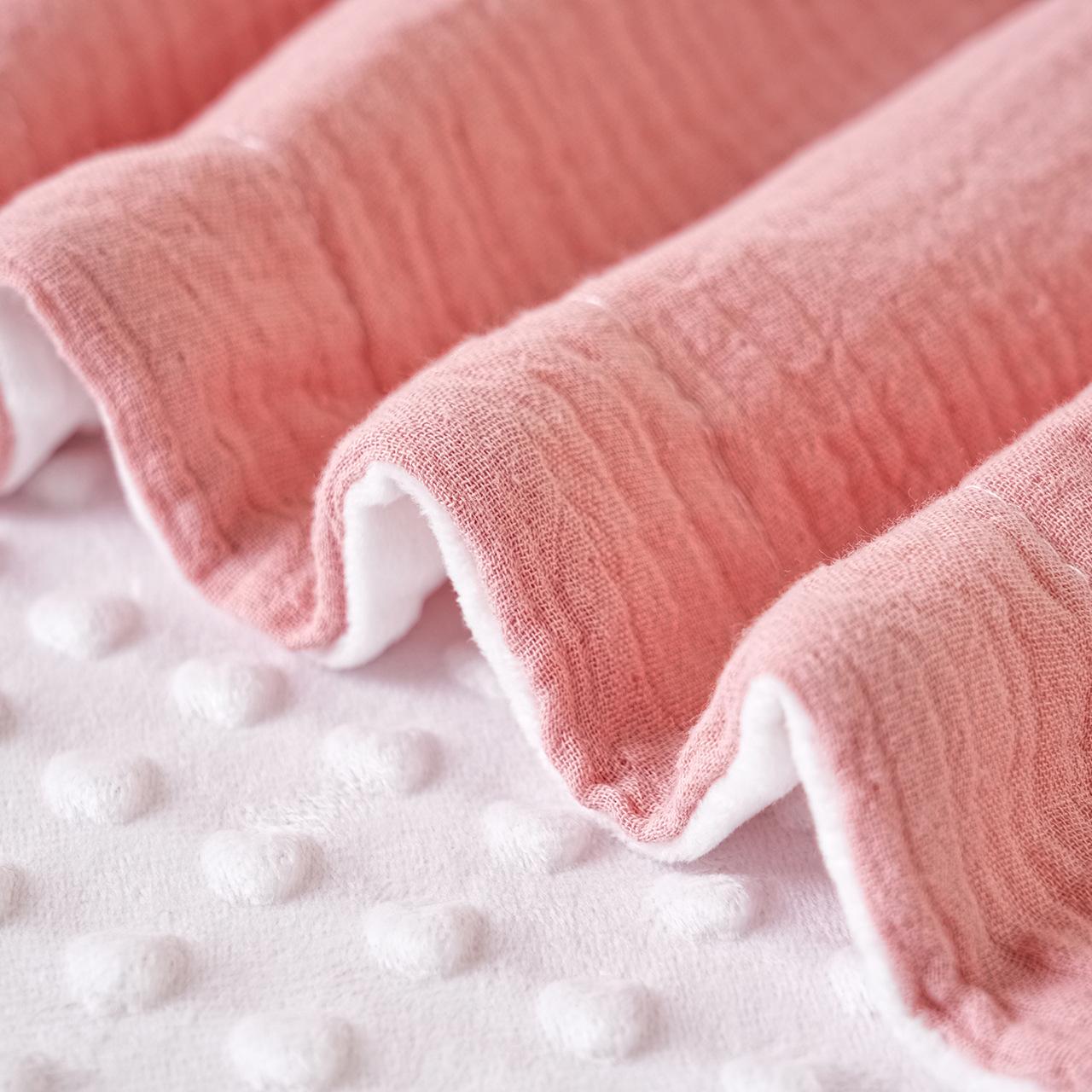 Bestselling Crepe Fabric Dot Blanket, Baby Swaddle Blanket, Cover Blanket, Swaddling Wrap, Newborn Dot Fleece Summer Quilt, Air Conditioner Quilt