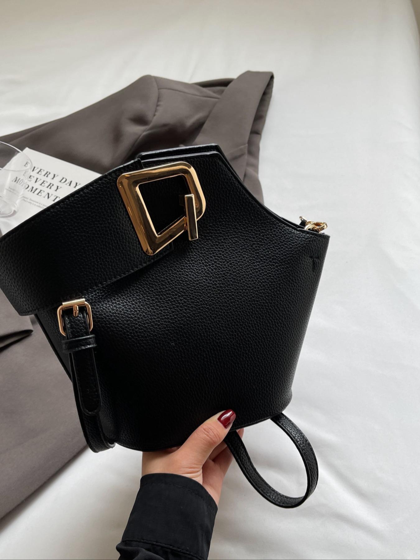 Women's Fashionable Plain Color Handbag (1 Piece), Casual Pu Leather Zipper Handbag with Bag Strap for Daily Used, Trendy Versatile High-quality Daily Commuting Bag, Girl Fashionable Shopping Bag, Casual Handbag Satchel