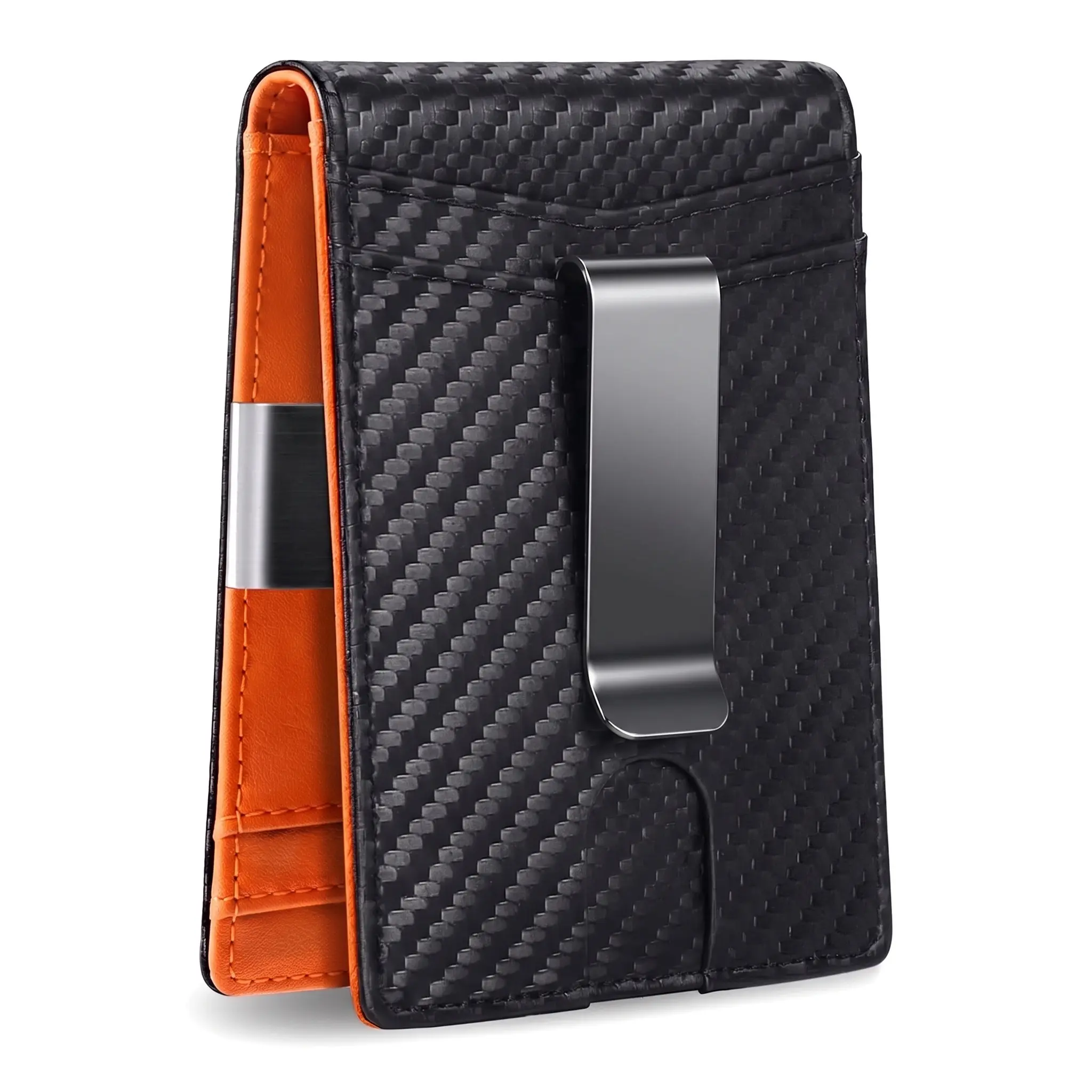 Minimalist Bi-fold Wallet for Men, Slim PU Card Holder with RFID Blocking, Large Capacity Bill Holder for Casual Wear, Plain, Men's Wallet, Bifold Cardholder, Business Minimalist Wallet