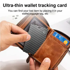Portable Wallet Tracker Card, Rechargeable Anti-Loss Locator for Purse, Bag & Luggage, Essential Travel Accessory, Secure Your Belongings