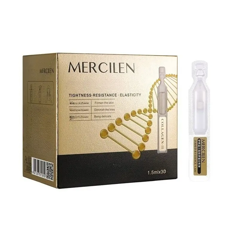 Type‑III Collagen Plumping Single‑use Ampoule Serum, Moisturizing, Firming and Nourishing Essence for Hydration & Skin Softening