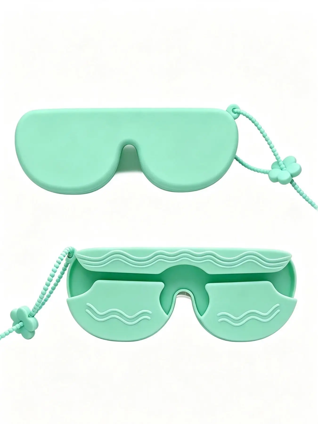 Silicone Eyewear Case, Multi-Functional Travel Portable Sunglasses Storage Box, Frame Mirror Glasses Silicone Bag, Jewelry Organizer