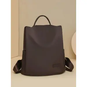 Women's Fashionable Solid Color Backpack, Lightweight Large Capacity Backpack, Casual Versatile Zipper Backpack for Daily Used, Lightweight Casual Daypack, Backpacks Women.，，，，