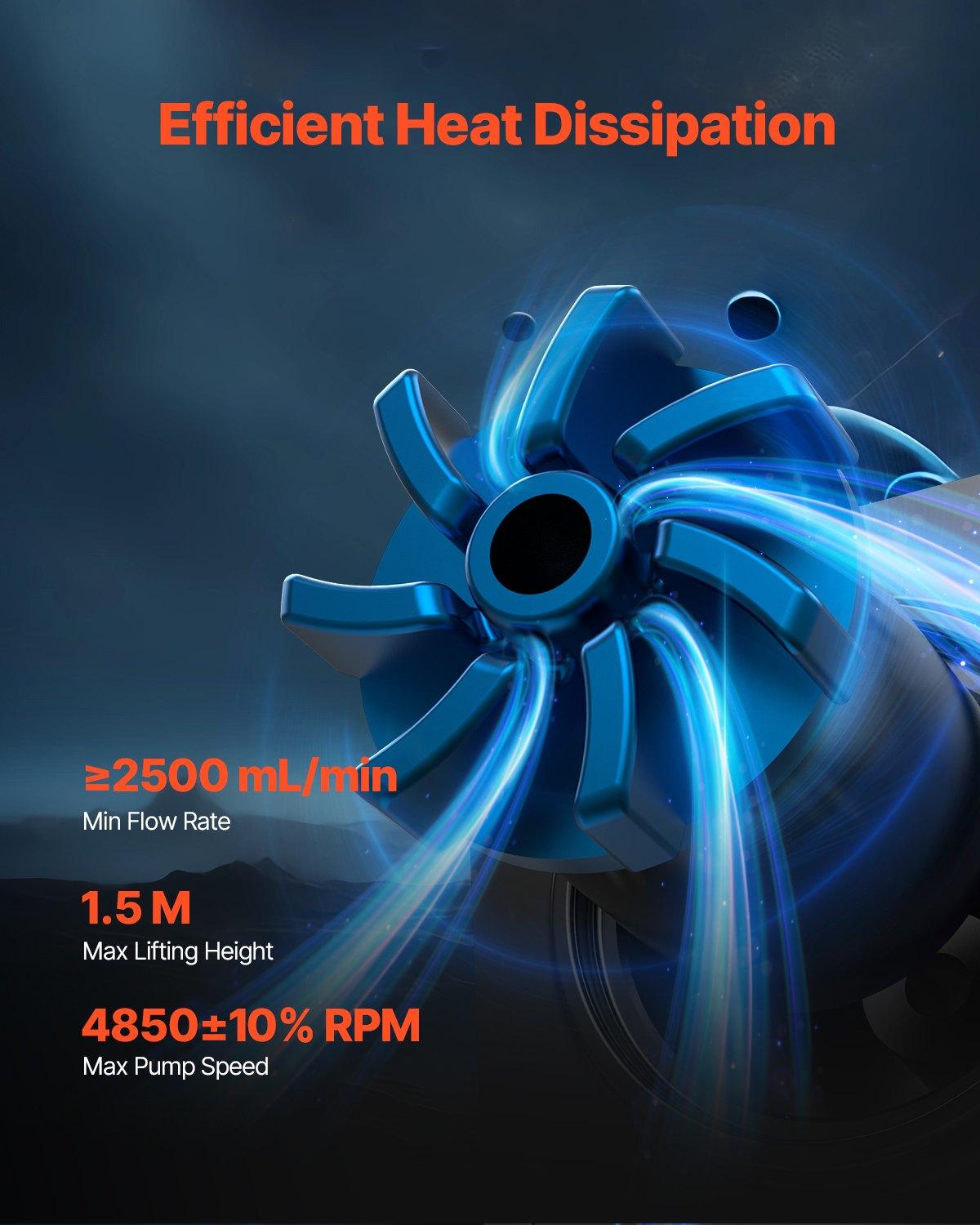 VEVOR CPU Liquid Cooler, AIO CPU Water Cooler - 120mm PWN Fans & Pump, Customizable Black PC Liquid Cooler with 2.1'' LCD Display & ARGB light, for Intel 115X/1366/2011/1700/1200, AMD AM4/AM5 VEVOR CPU Liquid Cooler, AIO CPU Water Cooler - 120mm PWN Fans & Pump, Customizable Black PC Liquid Cooler with 2.1'' LCD Display & ARGB light, for Intel 115X/1366/2011/1700/1200, AMD AM4/AM5