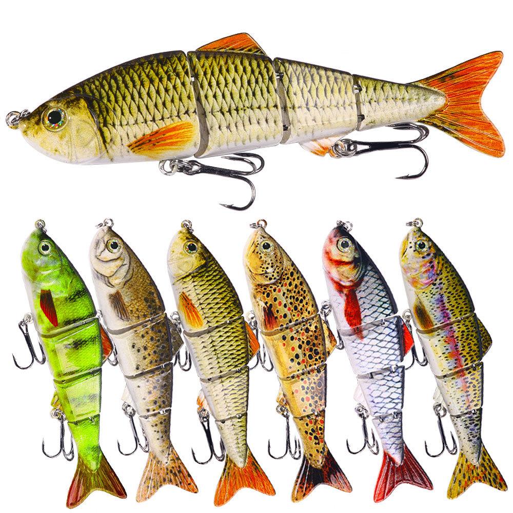 Multi-section Luya bait 12CM16.8G sea fishing Luya bait simulation bait Multi-section bait set