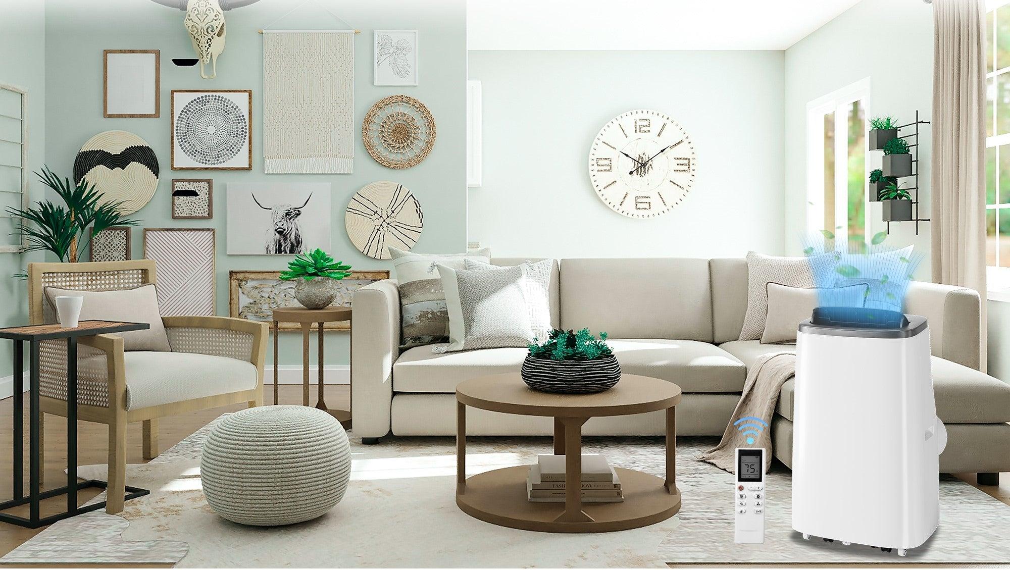 GARVEE Portable AC/Dehumidifier & Fan - 3-In-1, 10000 BTU 115V~, Suitable for 350-450 Sq. Ft