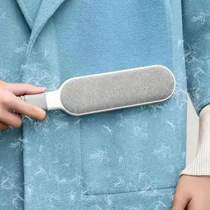 Reusable Pet Hair Remover, Double-sided Pet Hair Removal Brush, Manual Static Hair Grooming Removal Tool for Clothes, Sofa, Furniture, Bedding & Carpet