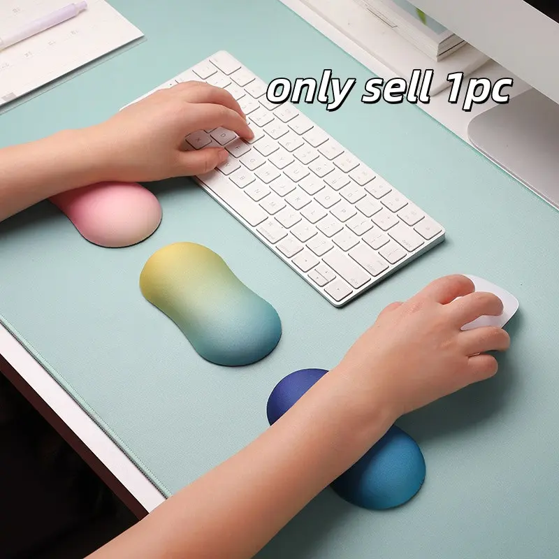 Ergonomic Mouse Wrist Pad, Gradient Color Soft Gel Wrist Support, Non-Slip Comfortable Wrist Cushion, Ideal for Office Desk, Perfect Gift