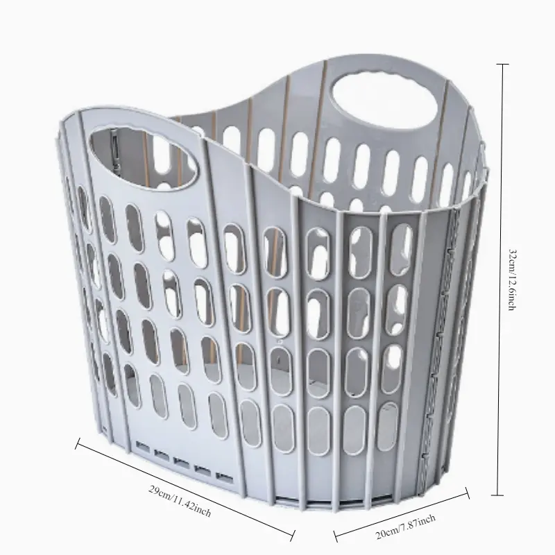 Collapsible Laundry Basket with Handles – Stackable Hamper for Toys, Clothes, and Bathroom Storage – Portable, Space-Saving Organizer and Storage Bag for Dirty Laundry or Shelf Use, Stackable Laundry Baskets