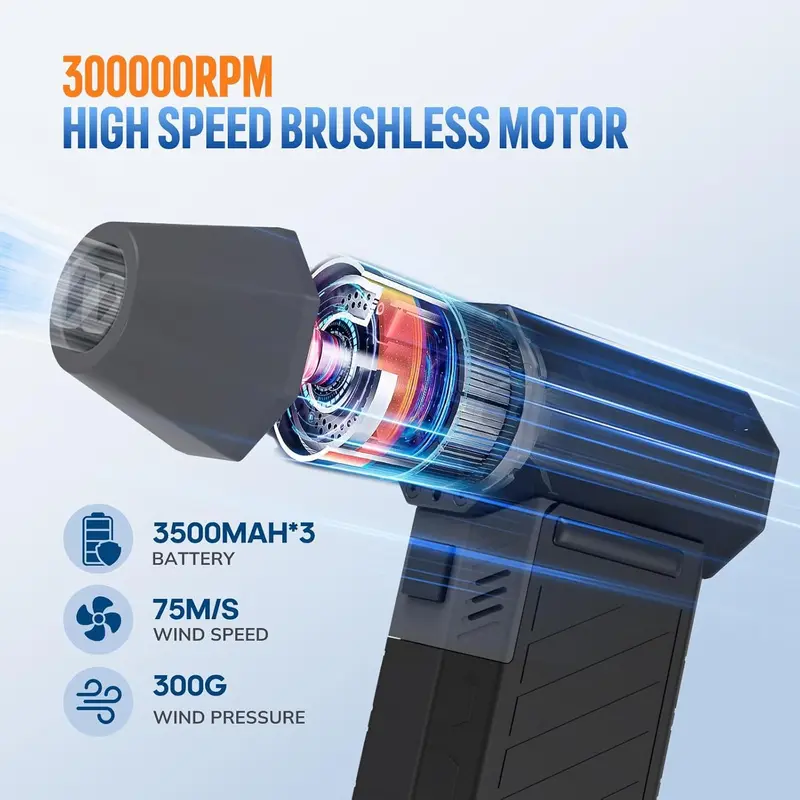 Best Cordless Air Duster Reviews 300000RPM Metal Electric Compressed Air Duster - Jet Dry Mini Blower With 3 Adjustable Speeds - Rechargeable Cordless Air Blower For Keyboard,Car,Home Air Blower Gun Best Cordless Air Duster Reviews 300000RPM Metal Electric Compressed Air Duster - Jet Dry Mini Blower With 3 Adjustable Speeds - Rechargeable Cordless Air Blower For Keyboard,Car,Home Air Blower Gun
